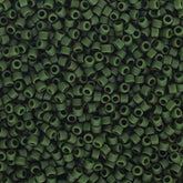 Delica 11/0 RD #2291 Frosted Glazed Emerald Matte 5.2g Vial